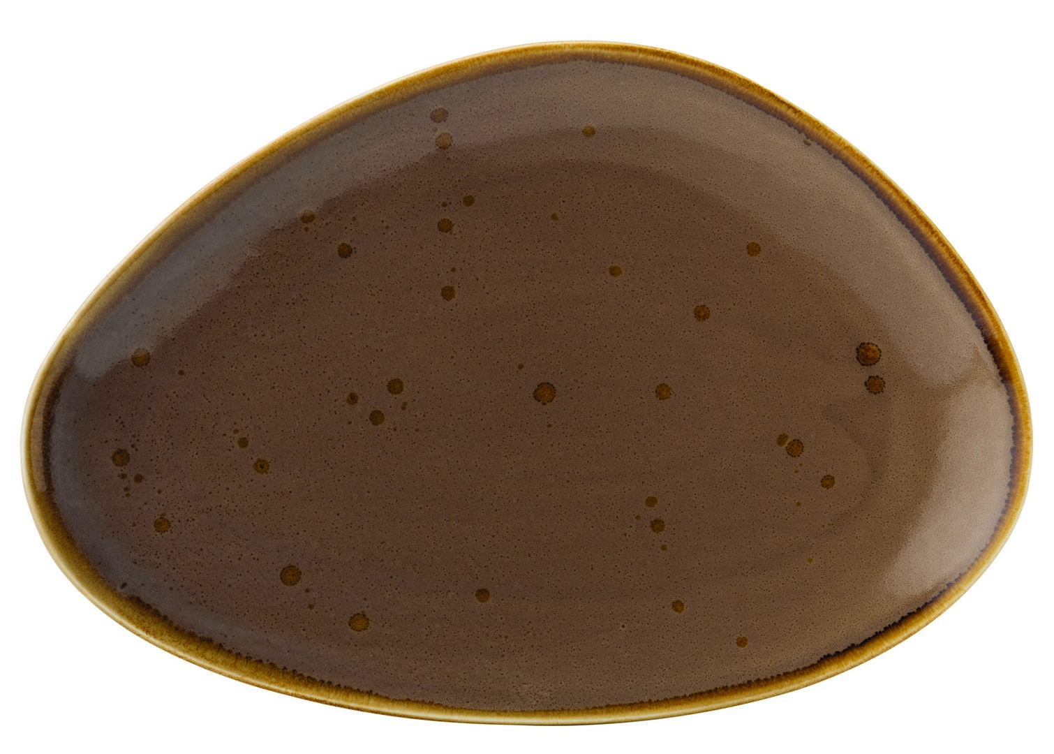 Earth Mocha Oblong Plate 14